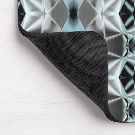 Blass-Silber-Blau-Beziehung im virtuellen Stil Mousepad (Ecke)