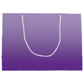 Blass to Royal Lila Elegant Script Signature Name Große Geschenktüte (Rückseite)
