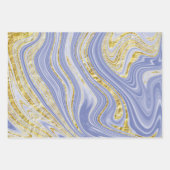 Blass und goldfarbener Marmorlook Geschenkpapier Set (Vorderseite 3)