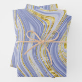 Blass und goldfarbener Marmorlook Geschenkpapier Set (Beispiel)