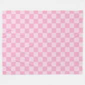 Blass und Hellrosa einfarbige Gittermuster Fleecedecke (Vorderseite (Horizontal))