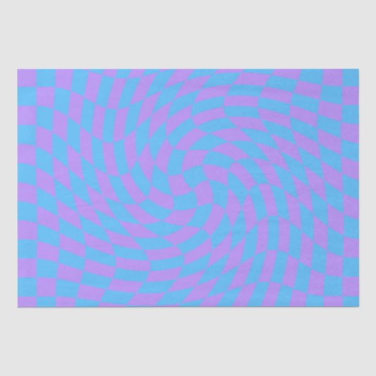 Blass und Lavendel im Schach Seidenpapier (Vorderseite)