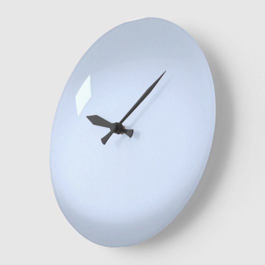Blassblau-Akryllisch Große Wanduhr (Winkel)