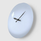 Blassblau-Akryllisch Große Wanduhr (Winkel)