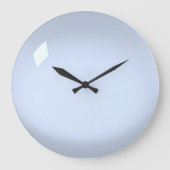 Blassblau-Akryllisch Große Wanduhr (Vorderseite)