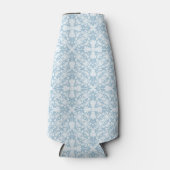 Blassblau Damask Flaschenkühler (Vorderseite)