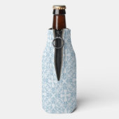 Blassblau Damask Flaschenkühler (Flasche Rückseite)