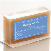 Blassblau mit dem Etikett für Kosmetikartikel mit 