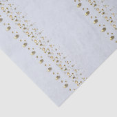 Blassblau mit goldenem Akzent Seidenpapier (Detail)