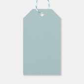 Blassblau mit Pfirsich Favorit-Tag Geschenkanhänger (Rückseite)