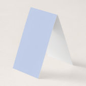 Blassblau trendy klassisches Monogramm vertikal  Visitenkarten (Rückseite)