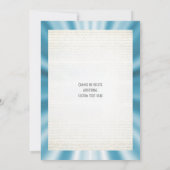 Blassblaue Band Einladung (Rückseite)