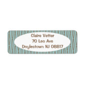 Blassblaue geometrische Wiederholung (Vorne)