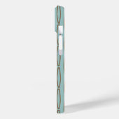 Blassblaue geometrische Wiederholung Case-Mate iPhone Hülle (Rückseite / Links)