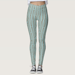 Blassblaue geometrische Wiederholung Leggings