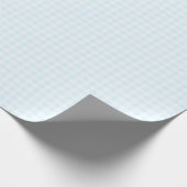 Blassblaue Gingham-Geschenkpapier Geschenkpapier (Ecke)