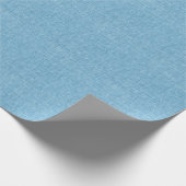Blassblaue Linen Textur Geschenkpapier (Ecke)