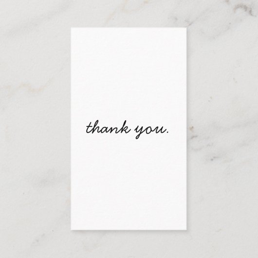 Blassblaue Lotus-Blume Botanische Dankeschön-Karte Visitenkarte (Rückseite)