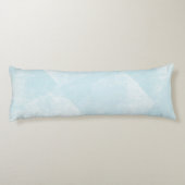 Blassblaue minimale geometrische Tintenstruktur Seitenschläferkissen (Rückseite)