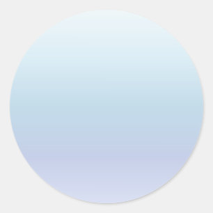 Blassblaue Pastell Gradient Runder Aufkleber