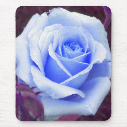 Blassblaue Rose Mouse-Pad Mousepad (Vorne)