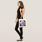 Blassblaue Rose Tosack Tragetasche (Vorderseite (Model))