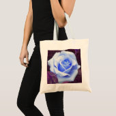 Blassblaue Rose Tosack Tragetasche (Vorderseite (Produkt))