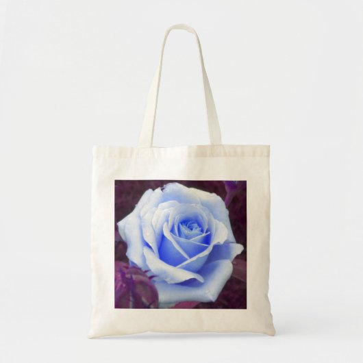 Blassblaue Rose Tosack Tragetasche (Vorne)