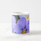 Blassblaue Stiefmütterchen Kaffeetasse (Mittel)