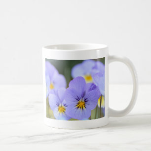Blassblaue Stiefmütterchen Kaffeetasse