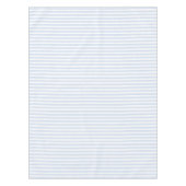 Blassblaue und weiße Streifen aus Süßigkeiten Tischdecke (Vorderseite)