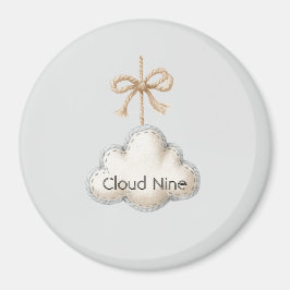 Blassblauer Cloud Neun Magnet