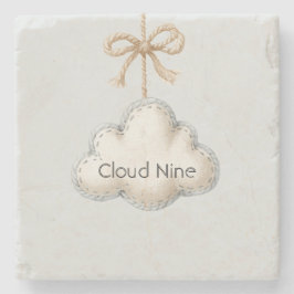 Blassblauer Cloud Neun Steinuntersetzer