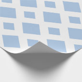 Blassblauer Diamant, feine weiße Grenze Geschenkpapier (Ecke)