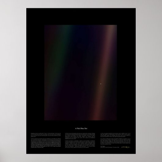 Blassblauer Punkt Nasa x Carl Sagan Poster (Vorne)