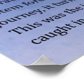 Blassblaues Dosenplakat Poster (Ecke)