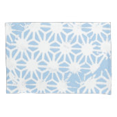 Blassblaues geometrisches Muster Kissenbezug (Vorderseite)