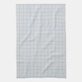 Blassblaues großes Gingham-Karo Geschirrtuch (Vertikal)