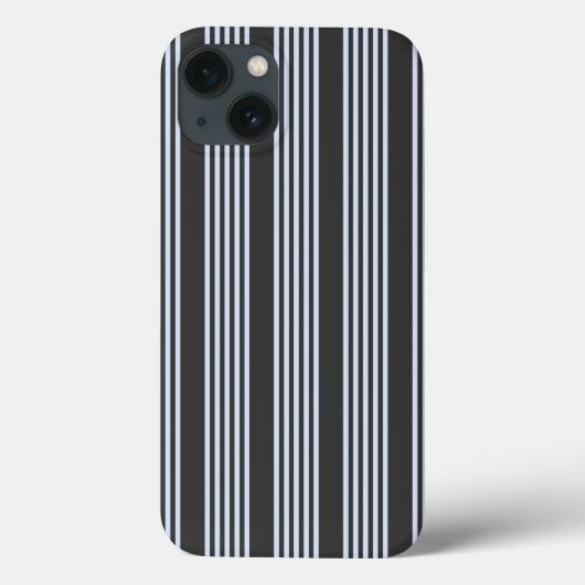 Blassblaues Muster mit fünf Streifen Case-Mate iPhone Hülle (Rückseite)