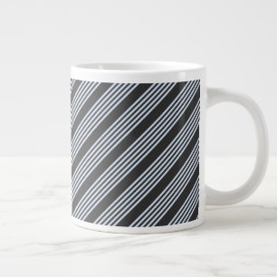 Blassblaues Muster mit fünf Streifen Jumbo-Tasse