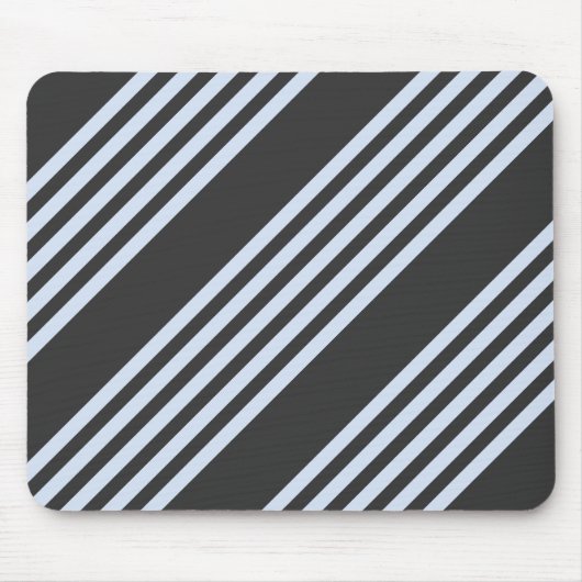 Blassblaues Muster mit fünf Streifen Mousepad (Vorne)