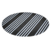 Blassblaues Muster mit fünf Streifen Schneidebrett (Ecke)