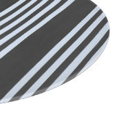 Blassblaues Muster mit fünf Streifen Schneidebrett (Ecke)