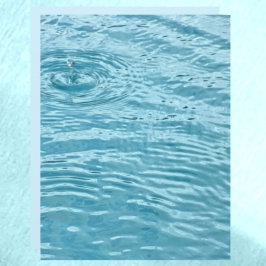 Blassblaues Rippling Water Raindrop Scrapbook Pape