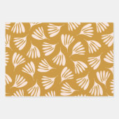 Blassblüte und Senf-Wisp-Blätter Zurzeit Geschenkpapier Set (Vorderseite 2)