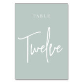 Blassbraun-Handschuh TWELVE Tischnummer (Vorderseite)