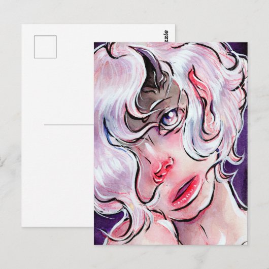 Blassbraun Postkarte (Vorne/Hinten)