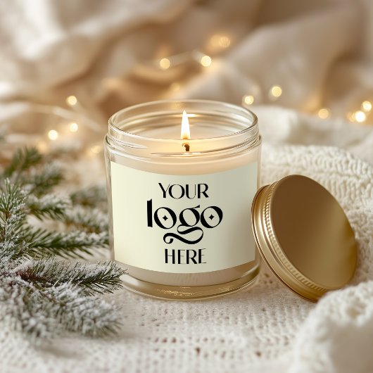 Blasscreme Beige Rechteckiger Aufkleber