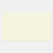 Blasscreme Beige Rechteckiger Aufkleber (Vorderseite)