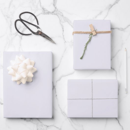 Blassdünne, solide Farbe Geschenkpapier Set (Vorderseite)